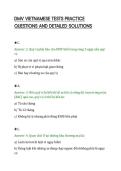 DMV VIETNAMESE TESTS PRACTICE&NewLine;QUESTIONS AND DETAILED SOLUTIONS