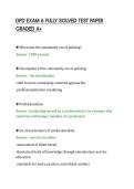 DPD EXAM 6 FULLY SOLVED TEST PAPER&NewLine;GRADED A&plus;