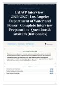 LADWP Interview &vert; 2026&sol;2027 &vert; Los Angeles Department of Water and Power &vert; Complete Interview Preparation &vert; 5&plus; Questions & Answers &lpar;Rationales&rpar;