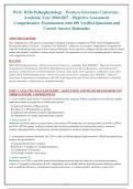 WGU D236 Pathophysiology - Western Governors University &NewLine;Academic Year 2026&sol;2027 - Objective Assessment&NewLine;Comprehensive Examination with 100 Verified Questions and&NewLine;Correct Answer Rationales