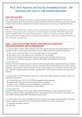 WGU D315 Network and Security Foundations Exam - 150&NewLine;Questions and Answers with Detailed Rationales