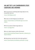 AKA MIP TEST 2 68 COMPREHENSIVE STUDY&NewLine;QUESTIONS AND ANSWERS