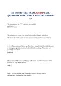 NR 601 MIDTERM EXAM 2026&sol;2027 FALL   QUESTIONS AND CORRECT ANSWERS GRADED A&plus;