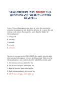 NR 603 MIDTERM EXAM 2026&sol;2027 FALL   QUESTIONS AND CORRECT ANSWERS GRADED A&plus;