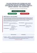 WGU D662 PERSONALIZED LEARNING INCLUSIVE&NewLine;CLASSROOMS OBJECTIVE ASSESSMENT 2026&sol;2027 &NewLine;QUESTIONS AND ANSWERS 100&percnt; VERIFIED COMPLETE&NewLine;VERIFIED ANSWERS - PASS GUARANTEED