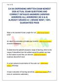 California Hearing Aid Dispensers Written Exam Matrix &lpar;Latest 2026&rpar; &vert; 40 Unique Q&As & Board Code Rationales