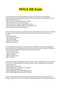 PHTLS 10E Exam Verified set&period;