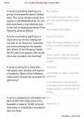 RN Learning Pharmacology Practice Quiz 2026&sol;2027 Latest Update &vert; Verified Questions & Answers for NCLEX-RN Exam Preparation