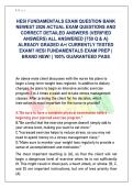 HESI Fundamentals Exam Master Q-Bank &lpar;Latest 2026&rpar; &vert; 750 Unique Q&As & Meticulous NGN Clinical Rationales
