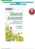Test Bank for Advanced Assessment&colon; Interpreting Findings and Formulating Differential Diagnoses 4th Edition by Mary Jo Goolsby & Laurie Grubbs