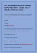 ANCC PRACTICE EXAM 2026 UPDATE QUESTIONS&NewLine;AND NCORRECT VERIFIED ANSWERS ALREADY&NewLine;GRADED A&plus; &lpar;BRAND NEW VISION&rpar;