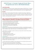 NUR 257 Exam 1 -4 Concepts of Aging and Chronic Illness &NewLine;147 Questions and Answers with Detailed Rationales