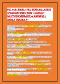 BUL 4421 Final FAU Gendler 2026 &vert; Questions & Verified Answers