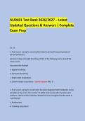 &NewLine;NUR401 Test Bank 2026&sol;2027 &ndash; Latest &NewLine;Updated Questions & Answers &vert; Complete Exam Prep &NewLine;