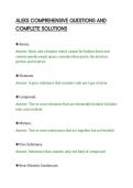 ALEKS COMPREHENSIVE QUESTIONS AND&NewLine;COMPLETE SOLUTIONS&NewLine;