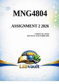 MNG4804 Assignment 3 2026 &lpar;235256&rpar; - Due 16 October 2026