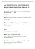 ALF CORE TRAINING COMPREHENSIVE&NewLine;EXAM SOLVED QUESTIONS GRADED A&plus;