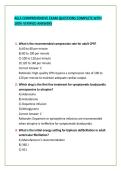 ACLS COMPREHENSIVE EXAM QUESTIONS COMPLETE WITH 100&percnt; VERIFIED ANSWERS