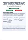 NUR 265 MEDICAL-SURGICAL NURSING EXAMS 1-3 & FINAL&NewLine;2026&sol;2027 - QUESTIONS AND ANSWERS 100&percnt; VERIFIED&NewLine;COMPLETE VERIFIED ANSWERS - PASS GUARANTEED - A&plus;&NewLine;GRADED