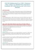 NUR 2356 Multidimensional Care I &lpar;MDC 1&rpar; Rasmussen&NewLine;College Academic Year 2026&sol;2027 Final Comprehensive&NewLine;Examination 100 Verified Questions and Correct Answer&NewLine;Rationales