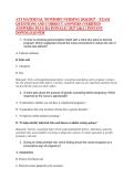 ATI MATERNAL NEWBORN NURSING 2026&sol;2027 &ndash; EXAM &NewLine;QUESTIONS AND CORRECT ANSWERS &lpar;VERIFIED &NewLine;ANSWERS&rpar; PLUS RATIONALE &vert; 2027 Q&A &vert; INSTANT &NewLine;DOWNLOAD PDF