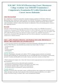 NUR 2407 &sol; NUR 2474 Pharmacology Exam 2 Rasmussen&NewLine;College Academic Year 2026&sol;2027 Examination 2&NewLine;Comprehensive Examination 50 Verified Questions and&NewLine;Correct Answer Rationales