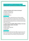 NUR 2063 ESSENTIALS OF PATHOPHYSIOLOGY EXAM 2&colon; COMPREHENSIVE QUESTIONS AND RATIONALES &lpar;RASMUSSEN&rpar;