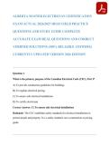 ALBERTA MASTER ELECTRICIAN CERTIFICATION  EXAM ACTUAL 2026&sol;2027 HIGH YIELD PRACTICE  QUESTIONS AND STUDY GUIDE COMPLETE  ACCURATE EXAM REAL QUESTIONS AND CORRECT  VERIFIED SOLUTIONS &lpar;100&percnt; RELIABLE ANSWERS&rpar;  CURRENTLY UPDATED VERSION 2026 EDITION