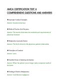 AMCA CERTIFICATION TEST A&NewLine;COMPREHENSIVE QUESTIONS AND ANSWERS&NewLine;