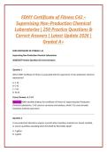 FDNY Certificate of Fitness C42 &ndash; Supervising Non-Production Chemical Laboratories &vert; 250 Practice Questions & Correct Answers &vert; Latest Update 2026 &vert; Graded A&plus;