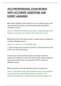 ATLS PROFESSIONAL EXAM REVIEW&NewLine;WITH ACCURATE QUESTIONS AND&NewLine;EXPERT ANSWERS&NewLine;