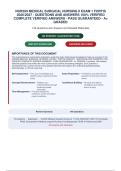 NUR209 MEDICAL SURGICAL NURSING II EXAM 1 FORTIS&NewLine;2026&sol;2027 - QUESTIONS AND ANSWERS 100&percnt; VERIFIED&NewLine;COMPLETE VERIFIED ANSWERS - PASS GUARANTEED - A&plus;&NewLine;GRADED