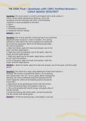 PN 2006 Final &vert; Questions with 100&percnt; Verified Answers &vert;&NewLine;Latest Update 2026&sol;2027&NewLine;
