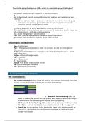 volledige samenvatting sociale psychologie