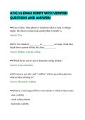 ATSC 113 EXAM SCRIPT WITH VERIFIED&NewLine;QUESTIONS AND ANSWERS&NewLine;