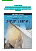 Test Bank for Fundamentals of Corporate Finance 5th Edition by Robert Parrino&comma; David Kidwell&comma; Thomas Bates & Stuart Gillan &vert; All Chapters