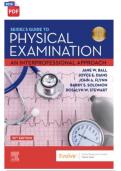 Seidel's Guide to Physical Examination&colon; An &NewLine;Interprofessional Approach 10th Edition &ndash; Test Bank &NewLine;with Practice Questions and Answers 