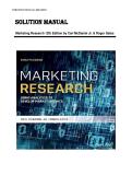 Solution Manual for Marketing Research 12th Edition by Carl McDaniel Jr&period; & Roger Gates &ndash; Complete Instructor Guide