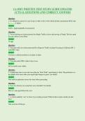 CA DMV WRITTEN TEST STUDY GUIDE UPDATED&NewLine;ACTUAL QUESTIONS AND CORRECT ANSWERS