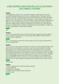 CLMS CERTIFICATION UPDATED ACTUAL QUESTIONS&NewLine;AND CORRECT ANSWERS