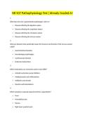 NR 507 Pathophysiology Test &vert;Already Graded A&plus;