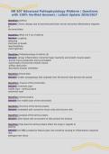 NR 507 Advanced Pathophysiology Midterm &vert; Questions&NewLine;with 100&percnt; Verified Answers &vert; Latest Update 2026&sol;2027