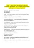 NR507- Midterm Test Advanced Patho &lpar;Cardiac&comma; Pulmonary&comma; Hematology&comma; Renal&rpar; with all Correct & 100&percnt; Verified Answers &vert;Already Graded A&plus;