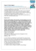 Chapter-14 Clinical Judgment - Test Bank&comma; case studies&comma; chapter assignments and discussions answers &lpar;Fundamentals of Nursing The Art and Science of Person-Centered Care Edition&colon; 10&rpar;