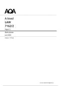 AQA A Level Law Paper 2 MS 2026