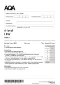 AQA A Level Law Paper 2 QP 2026