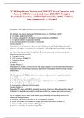 TCFP Prep Newest Version as of 2026&sol;2027 Actual Questions and Answers 100&percnt; Correct Actual Exam 2026&sol;2027 &vert; Complete Exam-Style Questions with Detailed Rationales &vert; 100&percnt; Verified &vert; Pass Guaranteed &ndash; A&plus; Graded