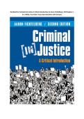 Test Bank for Criminal &lpar;In&rpar; Justice A Critical Introduction 2nd Edition  By Aaron Fichtelberg &lpar;All Chapters 1-14&comma; 100&percnt; Original Verified&comma; A&plus; Grade&rpar;