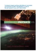 Test Bank for Inquiry into Physics 8th Edition by Vein Ostdiek and Donald Bord &vert;&vert; ISBN&colon; 9781305959422 &vert;&vert; Verified & Recently Updated Version &lbrace;JUST RELEASED&rcub;