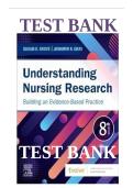 Test Bank for Understanding Nursing Research 8th Edition by Susan Grove & Jennifer Gray &ndash; 2026&sol;2027 Study Questions and Answers